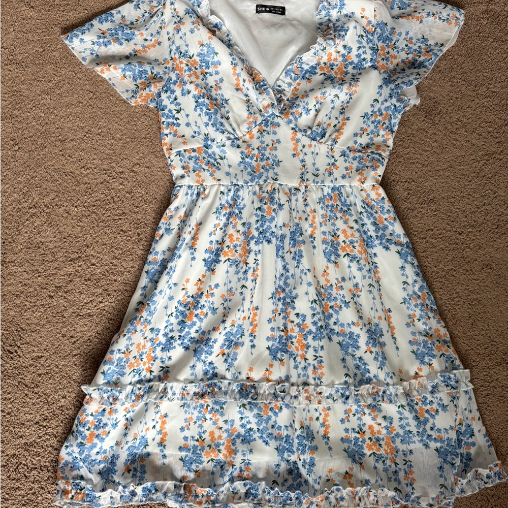 Floral Short Sleeve Dress
